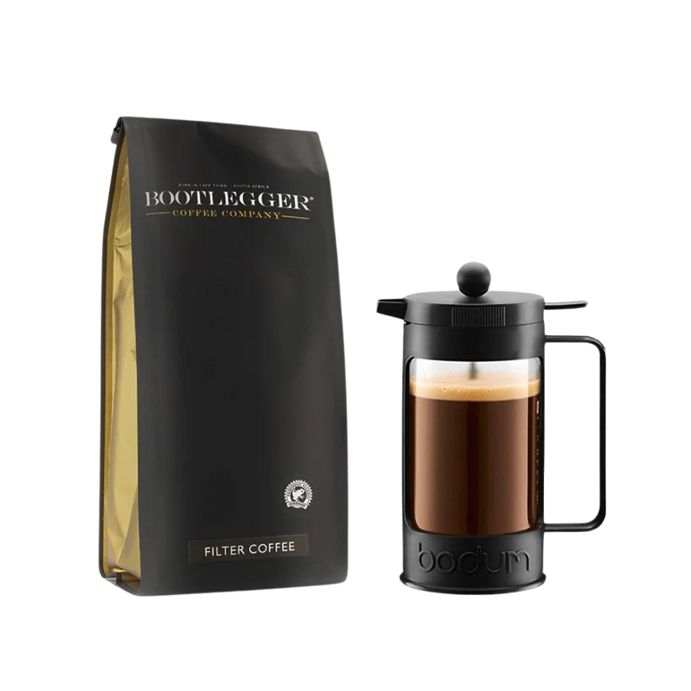 Bodum Brazil French Press & 500g Bootlegger Filter coffee